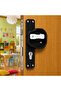 (10 Pieces) School Door Handle – Child-Safe, Safety-Resistant Plastic Door Handle for Nursery, Kindergarten, and Classroom Doors - Black-White - 2