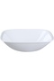 Vitrelle Glass Square Dessert Bowl, 10 oz, Pure White - 3