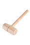 Carpenter Beech Wood Hammer Wooden Hammer Carpenter Beech Wood Round Head Woodworking Hand Tool... - 4
