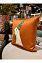 Punch Embroidered Throw Pillow Cover - 43*43 cm - Duck - Pnk001 - 2