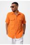 Muslin fabric men's short sleeve shirt - 6