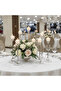 Crystal & Silver Metal Decorative Candle Holder for Elegant Home and Event Styling – 18 cm - 4