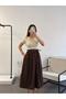 Women's Poplin Fabric Dress with Belt at the Waist - 4