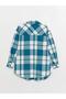 Plaid Long Sleeve Maternity Lumberjack Shirt Jacket (W3) - 2