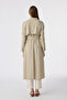 Embroidery Detailed Belted Sand Wear and Go 14033 - 5