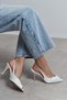 Roxy Sedef Satin Ankle Strap Open Toe Detail Women's Heeled Shoes - 3