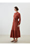 Esvab • Modern & Distinctive Stand Collar Textured Dress