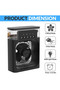 Portable Air Cooler Fan with Humidifier 3-Speed Turbo Cooling LED Night Light USB Powered Personal Air Cooler for Home, Office & Travel - 2