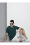Men White Slim Fit Printed Denim Shorts - 5