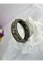 Vintage-Style Oxidized Silver-Tone Elephant Kada Bangle - 2