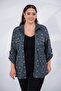 Women's Plus Size Zipper Shirt with Pocket Detail - 6