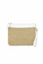 Women's Straw Portfolio & Clutch Bag White - 5