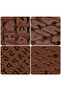 Silk Route - Silicone Chocolate Moulds, Letter Mould and Number with Happy Birthday Cake Decorations - 4