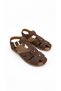 Women's Suede Gold Buckle Detailed Cage Sandals Soft Non-Slip Luxury Sole Sandals Popular New Season Summer Sandals - 5