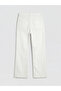 White Crop Flare Women's Jean Pants - 2