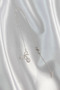 316L Steel Silver Color Zircon Stone Bowknot Detail Drop Necklace 5886 - Eterna3477-5939 - 3
