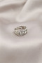 Silver Color Metal Chain Model Stone Women's Ring 5886 - Korbx4220-7500