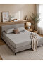 1-Piece Essential Microfiber Fitted Sheet Solid,Color: Light Grey, King (180 x 200 + 30 cm),Design Soft Fabric Deep Pocket Elastic Edge Bed Linen