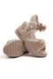 Mdl 1702 Floral Detailed Wedge Sandals - 3