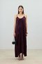 Burgundy Strap Women's Dress - 3
