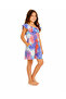 Girl's Viscose Shorts Jumpsuit Ruffled Collar Lace-Up Summer Jumpsuit - 2