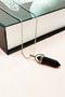 Onix natural stone chain handmade design necklace pendant: 3.5 cm chain: 20 cm boxed - 3
