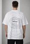 Men's Short Sleeve Summer T-Shirt Crew Neck Printed Oversize T-Shirt - White
