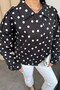 Women's Polka Dot Oversize Bomber Jacket |   New Season Seasonal Jacket