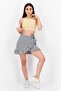 Women Crew Neck Sleeveless Plain Tank Top, Beige - 2
