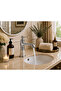 Chrome Ceramic Patterned Lavatory Faucet – Classic Luxury Single Handle Bathroom Faucet