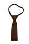 Brown Plain Elastic Ready-Tied 6 cm Wide Tie