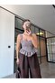 Premium Trend Plaid Corset Blouse - 5
