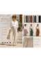 Women's Muslin Trousers Wide Leg Summer Casual Pants - 2