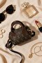 Coffee Mini Bag Patterned Double Handle Adjustable Strap Modern Design Bag - 5