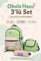 3-Piece Primary School Bag Set: Girls' Backpack + Foil-Lined Lunch Bag + Pen Holder - 8