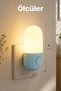 Night Light Ellipse Type 2 Mod Yellow-White Light with Button Corridor Hall Light Sleep Light Blue K7064 - 8