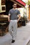 White Polo Collar Regular Fit Men's Knitwear T-Shirt E7496 - 2