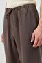 Brown Lyocell Blended Relax Fit Men's Trousers - 4