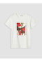 Original Oval Collar Printed Women's T-Shirt - 5