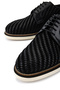 Men's Genuine Leather Black Casual Shoes - 4