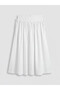 Vizyon New Season Zippered Waist Poplin Flared Skirt - 6