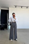 Wide Fit Pants with Elastic Waistband - 3