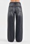 Women's Cross-Closure Front Detailed Design Palazzo Jeans - 2