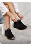 Unisex Black Brown Lace-Up Mesh Breathable Comfortable Sole Comfortable Children's Walking Sneaker Sports Shoes - 5