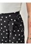 Women's Polka Dot Bow Tie High Waist Satin Mini Shorts Skirt - 4