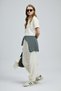 121040001 Narın Polo Neck T-Shirt Women's T-Shirt Beige - 3