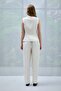 121190033 Seam Jogger Pants Women's Trousers Ecru - 7