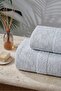 Cotton Garden Bath Towel Set (50X90Cm- 90X150Cm) -Gray - 4