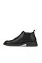 Black Leather Women's Heeled Boots - 3