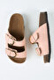 Rio Women's Vegan Leather Double Buckle Powder Slippers - 2